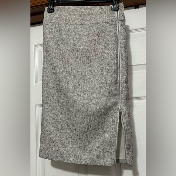 Express Elegant Gray Women's Skirt with side zipper - Picture 1 of 5